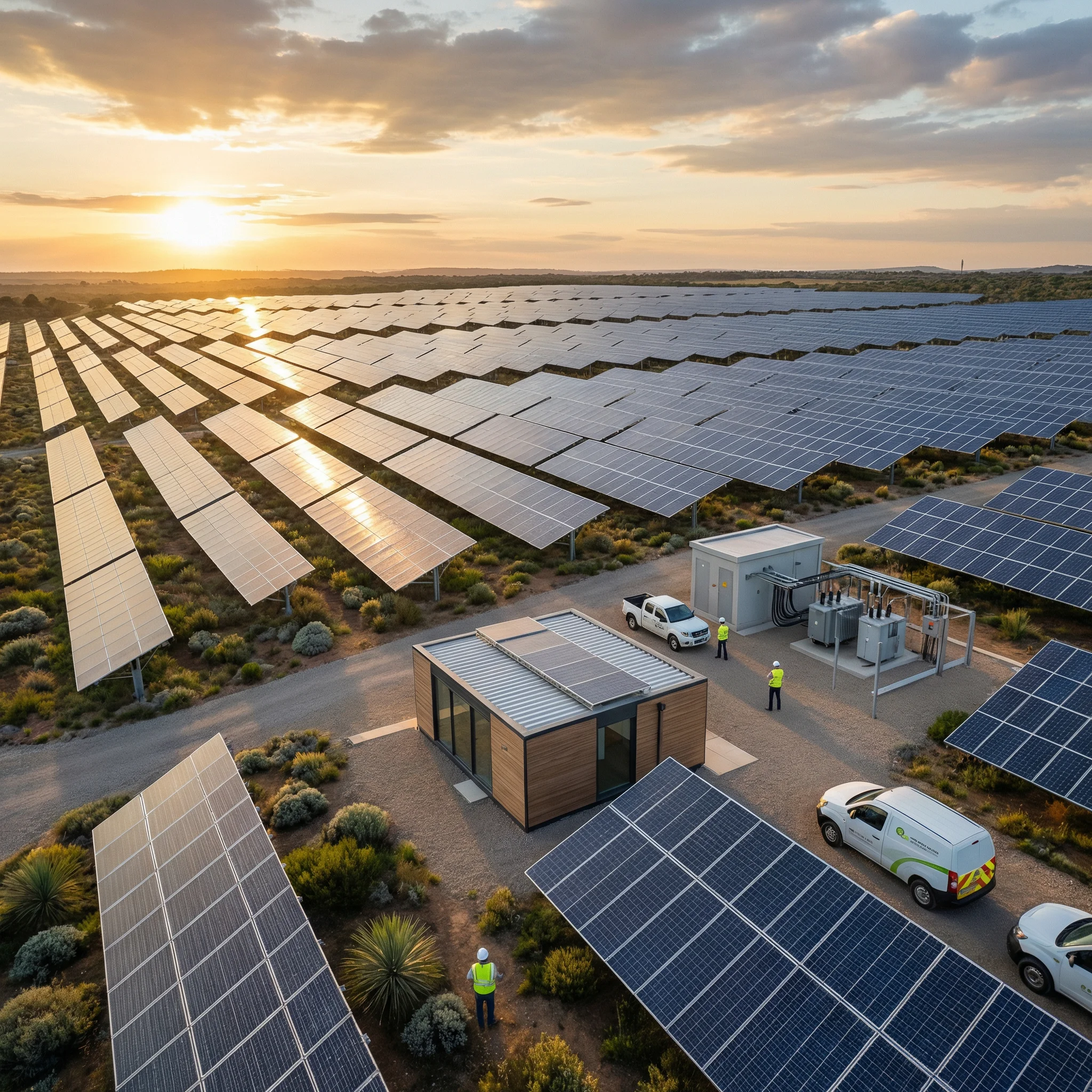 Protección perimetral en planta fotovoltaica